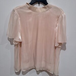 LC Lauren Conrad Beige Cream Blouse